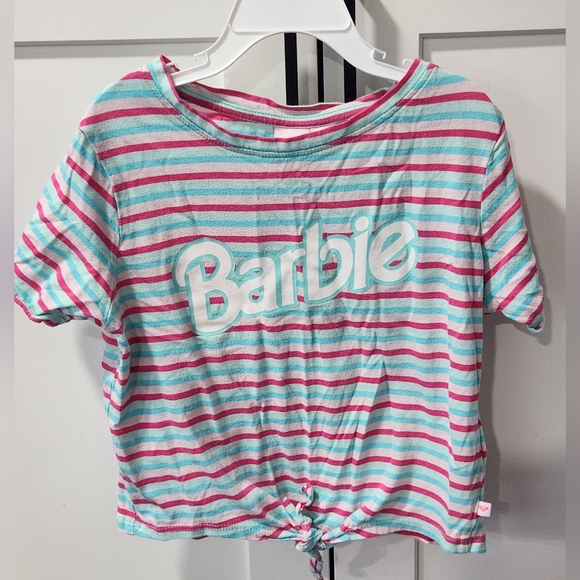 Roxy X Barbie Striped Tie Front Tee - Picture 1 of 5